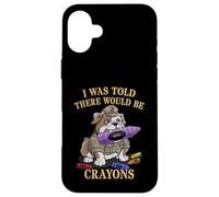 Funny I WAS TOLD THERE BE CRAYONS Jarhead Brother Military Case for iPhone 16 Plus