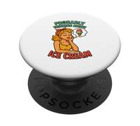 Funny Ice Cream I'm Dreaming of Ice Cream Lover Foodie Treat PopSockets Adhesive PopGrip