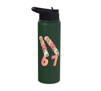 Funny ice-Cream Lover 6 7 Meme ice Scoops Gen Alpha Slang Stainless Steel Insulated Water Bottle