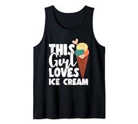 Funny Ice Cream This Girl Loves Ice Cream Women Tank Top