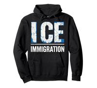 Funny Ice Immigration Retro Pullover Hoodie