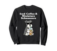 Funny Iced Coffee and Miniature Schnauzers Sweatshirt