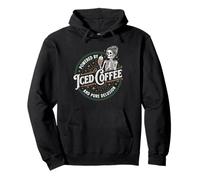 Funny Iced Coffee for Women Pullover Hoodie