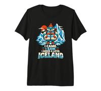 Funny Iceland Travel Vacation Tourist Souvenir Premium T-Shirt