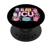 Funny ICU Nurse Intensive Care Unit Nurse Emergency Nurse PopSockets Adhesive PopGrip