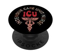 Funny ICU Nurse Intensive Care Unit Nurse Emergency Nurse PopSockets Adhesive PopGrip