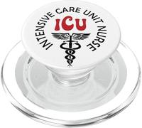 Funny ICU Nurse Intensive Care Unit Nurse Emergency Nurse PopSockets PopGrip for MagSafe