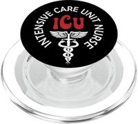 Funny ICU Nurse Intensive Care Unit Nurse Emergency Nurse PopSockets PopGrip for MagSafe