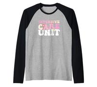 Funny ICU Nurse Intensive Care Unit Nurse Emergency Nurse Raglan Baseball Tee