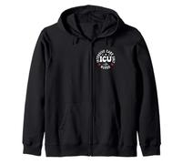 Funny ICU Nurse Intensive Care Unit Nurse Emergency Nurse Zip Hoodie