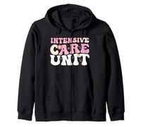 Funny ICU Nurse Intensive Care Unit Nurse Emergency Nurse Zip Hoodie