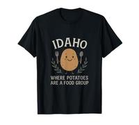 Funny Idaho Where Potatoes Are A Food Group Design T-Shirt