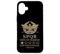 Funny Ides of March Review Julius Caesar Case for iPhone 16 Plus