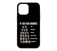 Funny If Cats Had Degrees Humor Gift Case for iPhone 12 Pro Max