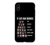 Funny If Cats Had Degrees Humor Gift Case for iPhone XS Max