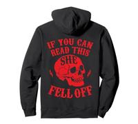 Funny If You Can Read This She Fell Off Motorcycle Biker Pullover Hoodie