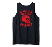 Funny If You Can Read This She Fell Off Motorcycle Biker Tank Top