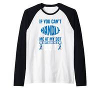 Funny If You Can't Handle Me Diabetic Type 1 Diabetes T1D Raglan Baseball Tee