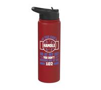 Funny If You Can't Handle Me Diabetic Type 1 Diabetes T1D Stainless Steel Insulated Water Bottle
