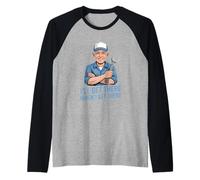 Funny Ill Get There When I Get There Sarcastic Raglan Baseball Tee