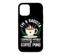 Funny I'm A Barista I Espresso Myself In Coffee Puns Case for iPhone 12/12 Pro