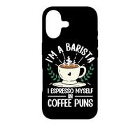 Funny I'm A Barista I Espresso Myself In Coffee Puns Case for iPhone 17