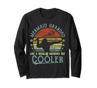 Funny I'm a Mermaid Grandad Like a Normal Grandad But Cooler Long Sleeve T-Shirt