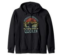 Funny I'm a Mermaid Grandad like a Normal Grandad But Cooler Zip Hoodie