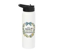 Funny I'm A Project that Keeps Jesus Busy Christian Humor Stainless Steel Insulated Water Bottle