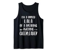 Funny I'm A Proud Cheer Lala Of A Cheerleader Xmas Tank Top