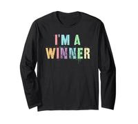 Funny I'm A Winner Positive Specialist Motivational Crew Long Sleeve T-Shirt