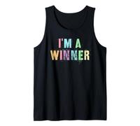 Funny I'm A Winner Positive Specialist Motivational Crew Tank Top