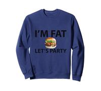 Funny I'm Fat Let's Party Dad Bod Joke for Drinking & BBQs Sweatshirt