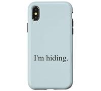 Funny I'm Hiding Green Screen Case for iPhone X/XS