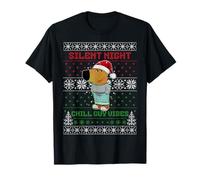 funny i'm just a chill guy in christmas dog meme viral trend T-Shirt