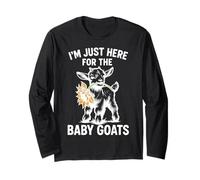 Funny I'm just here for The Baby Goats Long Sleeve T-Shirt