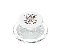Funny I'm Just Here For The Snacks Football PopSockets PopGrip for MagSafe