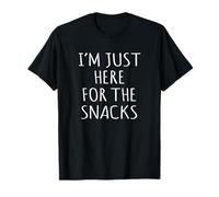 Funny I'm Just Here For The Snacks Sarcastic Unsociable T-Shirt
