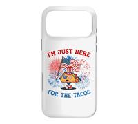 Funny I'm Just Here For The Tacos American 4Th Of July Taco Case for iPhone 17 Pro Max