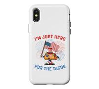Funny I'm Just Here For The Tacos American 4Th Of July Taco Case for iPhone X/XS