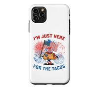 Funny I'm Just Here For The Tacos American Flag 4Th Of July Case for iPhone 11 Pro Max