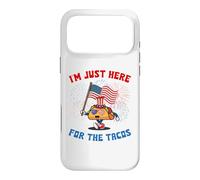 Funny I'm Just Here For The Tacos American Flag 4Th Of July Case for iPhone 17 Pro Max