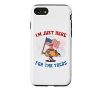 Funny I'm Just Here For The Tacos American Flag 4Th Of July Case for iPhone SE (2020) / 7/8