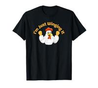 Funny I'm Just Winging It Chicken Wings for Men Women Adults T-Shirt