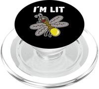 Funny I'm Lit T-Shirt Firefly Lightning Bug Gift Tee PopSockets PopGrip for MagSafe