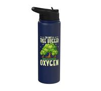 Funny I'm Not A Tree Hugger I Just Really Like Oxygen Stainless Steel Insulated Water Bottle