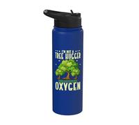 Funny I'm Not A Tree Hugger I Just Really Like Oxygen Stainless Steel Insulated Water Bottle