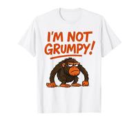 Funny I'm Not Grumpy, Grumpy Monkey for Kids Boys Girls Gift T-Shirt