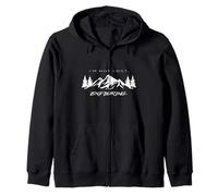 Funny I'm Not Lost I'm Exploring | Adventurer Hiking Zip Hoodie