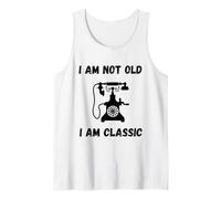 Funny I'm not old I'm classic antique rotary dial phone Tank Top